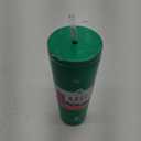 BottlesManna™ Axel™ Stainless Steel Tumbler With Straw - Green 26oz