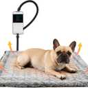 PatiencET Heated Cat Pad 18"x18"  Cat Heating Pad with 6-Temp & 5-Timer, Chew-Proof Steel Cord, Washable Warming Mat for Kittens, Small Dogs, Crate & Sofa