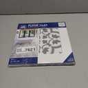 FloorPops Grey and White 12 in x 12 in W Peel and Stick Patterned look Luxury Vinyl Tile Flooring