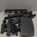 Rfiver Mobile TV Stand for 23-60 Inch LCD LED Flat/Curved Panel Screen TVs up to 88 lbs, Rolling TV Stand with Adjustable Shelf & Tilt, Portable Floor Stand on Wheels for Bedroom, Living Room, Office (Black)