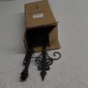 Display Stand for Wreath Handbag Purse Adjustable Height Standing Metal Wreath Hanger Holder on Tabletop or Floor (Bronze)