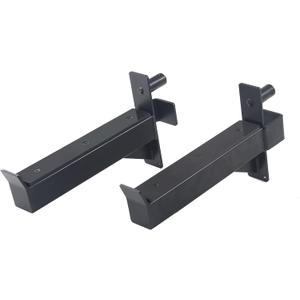 2inch Rack Barbell Safety Catches Squat Rack Safety Arm Spotter Attachment Fit for 2x2 Power Rack Cage with 1" or 5/8" Hole