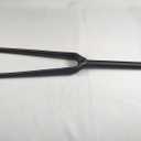 Road Bike Fork 1" Fork Straight Tube Full Carbon Fibre Forks 700C Carbon Fork Black