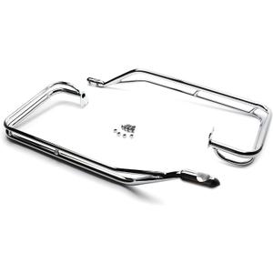 MoKitDora Saddlebag Twin Rail Guard Support Kit Compatible with 2009-2013 Harley Touring Models, Chrome, One Size