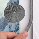 40FT Weather Stripping Door Seal Window Seal - Brush Window Insulation Door Weather Stripping Anti-Draft for Door Insulation Soundproofing (0.35" X 0.35", Gray)