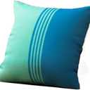 Outdoor Waterproof Pillow Cover, Washable and Reusable Pillow Cover, Outdoor-Specific, Replacement Cover only, 18 * 18 inches(B)