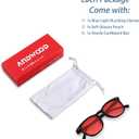 ANDWOOD Blue Light Blocking Glasses Women Men Computer Small Face Clear Bluelight Blocker Eyeglasses Frame