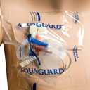 TIDI 50005-PKG AquaGuard Sheet  5 x 5  (Area of Coverage: 3.5 x 3.5)  Shower Protection Sheet  Self-Adhesive Moisture Barrier  Wound Cover for Showering  7 Sheets  Home Medical Supplies