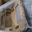 DUMOS Power Lift Recliner Chair with Vibration Massage and Heat for Elderly, Ergonomic Overstuffed Breathable Fabric Reclining Chair with 3 Pockets, Remote Control, Living Room, Bedroom, Brown