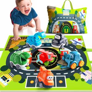Big Cartoon Truck Car Toys for 1 Year Old Boy with Playmat/Storage Bag|Baby and Toddler Toys 12-18 Months & Age 1-2|1st Birthday Gift for 1 2 Year Old Boy Big Cartoon Truck Car Toys for 1 Year Old Boy with Playmat/Storage Bag|Baby and Toddler Toys 12-18 Months & Age 1-2|1st Birthday Gift for 1 2 Year Old Boy