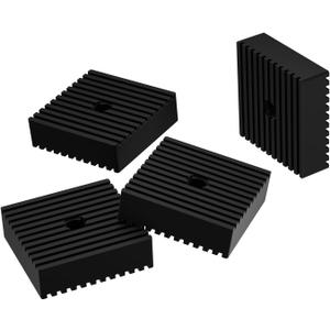 4 Pack Shock pad for air Compressor or Equipment Solid Rubber 4"x4"x1.2"