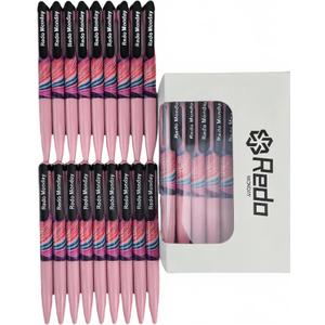 2 x Redo Mondy RM01P18, 18 Count, Gel Ink Rollerball Pens, Black Ink, 0.5mm Bullet Tip, Rotating Eject Mechanism for Smooth Writing, Quick Drying (BlackRM01P18)