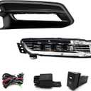 WILD BEAR LED Fog Lights Assembly fit for 2018 2019 2020 Accord Sedan Driving Lamps kit with Switch and Harness