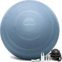 YOTTOY Anti-Burst Exercise Ball for Working Out, Yoga & Pregnancy, Extra Thick Workout Ball for Physical Therapy & Fitness (18IN/48-55cm, blue)