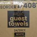 Guest Towels White Gold Line, 1/6 Fold, 24/20ct, Case of 480 (24 packs x 20), 1 Count
