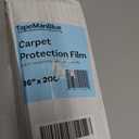 TapeManBlue Carpet Protection Film 36" x 200' roll, Self Adhesive Plastic Carpet Protector Film with Clean Removal & Easy Unwind, Durable Protection Tape to Shield Your Surface from Dirt and Spills