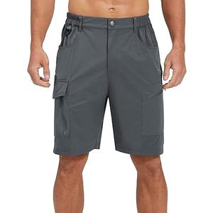 EZRUN Men's Hiking Cargo Shorts Quick Dry Golf Outdoor Work Tactical Shorts with Multi Pocket for Fishing Travel, XL, 36