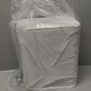 Cesun Small Bathroom Trash Can with Lid Soft Close, Step Pedal, 5 Liter / 1.3 Gallon Stainless Steel Garbage Can with Removable Inner Bucket, Waste Basket for Bathroom, Bedroom (White)