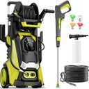 Pressure Washer Power Washer with Touch Screen, 4 Quick Connect Nozzles and Foam Cannon for Cars/Fences/Driveways/Patios/Home Cleaning