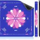 XINTONG Mahjong Mat, 32x32 Inches, Mahjong Mat for Table|Anti-Slip | Noise Reduction | Waterproof | Wrinkle-Free, Mah jongg Mat Transported in Curly Packaging, No Creases. (Blue)