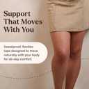 Skinnies Instant Thigh Lift Tape - Patented & Made in USA - Clear Adhesive Strips Instantly Lift Loose Skin and Smooth Cellulite - Sweatproof and All-Day Wear Body Tape for Women - 5 Pairs