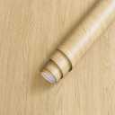 Light Wood Contact Paper Peel and Stick Waterproof Countertop Self-Adhesive Wallpaper Removable Vinyl Decor Roll for Kitchen Cabinet Covers 31x157 inch
