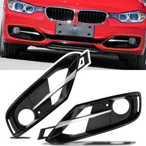 Jaronx Compatible with BMW Fog Light Cover 3 Series F30 F31 (Sport Line) 2013 2014 2015, Left & Right Bumper Fog Lamp Bezel Trim Replacement for BMW 320 325 328 335, Replace 51117300739 51117300737