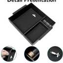 BIBLOZ Center Console Organizer Compatible with 2025 2026 Toyota 4Runner Accessories Armrest Storage Box Secondary Insert Tray