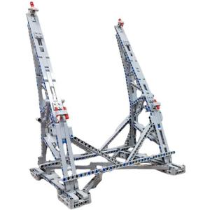 Millenium Falcon Display Stand Vertical Holder Set, DIY Display Bracket Building Blocks Kit for 75192