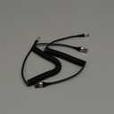 USB Type C Coiled Cable Fast Charging (3FT/5FT), 2Pack Android Auto Charging Cord for Car, Short USB A to USB C Charge Cable Compatible with iPhone 17/16/15/Pro Max/Samsung Galaxy S20 Note 10 and More (Silver)