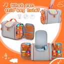Carrying Case Compatible with Toniebox 2/1 Starter Set, Role Storage Bag with Handle and Shoulder Strap, Portable Travel Organizer Case for Tonies Headphones, Charger and Accessories (Grey)