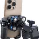 JOYROOM Motorcycle Phone Mount Holder [Capture the Scenery Anytime][Dual Vibration Dampener] Electric Scooter Accessories Holder Handlebar for Electric Scooter/E-Bike/Stroller