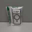 FNTCASE for iPhone Air Case Clear: Magnetic Phone Cases with Screen Protector Drop Proof Compatible with Magsafe Slim Anti Yellowing Rugged Protective Transparent Cell Phone Cover (B-Black)