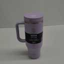 Takeya 40 oz Stainless Steel Tumbler with Lid and Two Straws, Premium Quality, Double Wall Insulated, With Handle, Keep Drinks Cold for Up to 24 Hours, Vivacity Purple