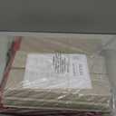 Large 128 Christmas Ornament Storage Box, Adjustable Compartment Dividers, Dual Zipper, Stackable Holiday Decorations Organizer with Lid, Xmas Durable Fabric Bin, Reinforced Handles Space-Saving (Red)