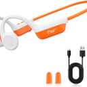 esonstyle Bone Conduction Headphones Bluetooth 6.0 - IPX7 Waterproof | Bone Conduction Earphones with Mic, 10H Play Time, Wireless Open Ear Earbuds for Running Walking Cycling (Orange)