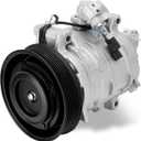 AC Compressor with Clutch with Clutch Compatible with Honda Accord 2.4L 2008-2012, Crosstour 2.4L 2012-2015 w/One Plug