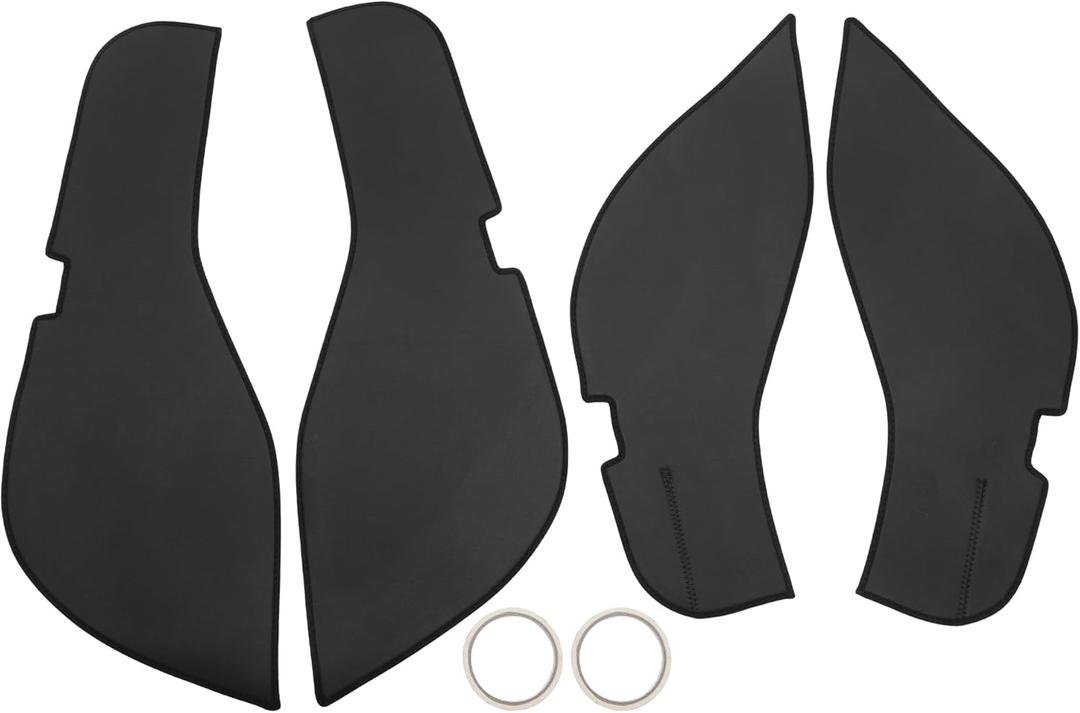 Car Door Leather Anti Kick Pad Sticker for Mercedes-Benz GLE 2019-2025 Door Panel Interior Side Edge Film Trim Protector Black Adhesive Backing Set of 1
