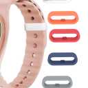 Multi-Color Band Keeper, Magic band locks, Silicone Fastener Rings Security Loop/Holder/Clips Compatible with Fitbit Charge/Charge HR/Garmin Vivofit/Disney Magic Bands 1.0/2.0 & More