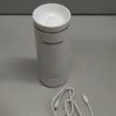 Baby Brezza Portable Warmer  3X Faster Baby Bottle Warming - Travel Breastmilk and Formula Warmer - Safe, Even Heating - Up to 9oz - No Adapters, White