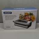 95Kpa Vacuum Sealer MachineUpgraded Commercial Food Vacuum Sealer, 14-in-1 Functions & Double Heat Seal, Stainless Steel, Large Icons,130W Dual Pumps(25L/Min Suction), Widened Easy-Lock Handle