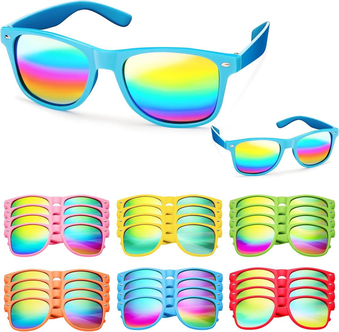 JOYIN 12 Pcs Kids Sunglasses Party Favors bulk, Neon Sunglasses with UV Protection for Children. Pool Party Favors, Goody Bags for kids Birthday