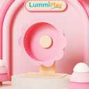 Hamster Wheel Super-Silent Hamster Exercise Wheels- Quiet Spinner Hamster Running Wheels with Adjustable Stand for Hamsters Gerbils Mice Or Other Small pet (Pink, Medium)