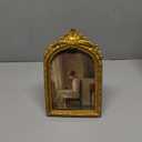 Vintage Picture Frame, Gold Vintage Arched Frame Decor for Tabletop and Wall Mounting, Antique Arched Photo Decor for Home, Gold, 6x8 Inch