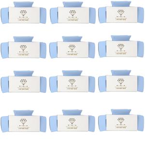 Loanzeg Bridesmaid Hair Claws Bachelorette 4.1 Inch Square Hair Clips Set of 12 Bridal Shower Hair Claw Clips ideas Gift for Wedding Party Favors Bridesmaid Proposal Gifts (Dusty Blue)