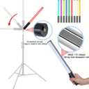 RGB LED Video Light Wand Stick with Tripod & Remote Control, 9 Color Modes, 3200K-9900K