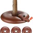 VEVOR Tree Watering Bags Slow Release, 4 Pack 16 Gallons Tree Watering Ring, Reusable Refillable Tree Irrigation Ring Water Bags, Heavy Duty Watering System for Shrub Tree Root Drip Irrigation