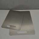 2 PackTitanium Cutting Boards 100% Pure Titanium for Kitchen .Cutting Edge Hygiene & Durability.Double sided food-grade Titanium Cutting Board For Meats Fruits And Vegetables. Easy to CleanM+L)