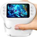 1000X Handheld Digital Microscope for Kids with 2.0" IPS Screen, Outdoor Gifts Portable STEM Science Lab Toy, Rechargeable Pocket Microscope Educational Gift for Boys & Girls Age 4-6 8-12, White