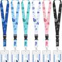 HONSIO 6 Pack Cruise Lanyard for Ship Cards Detachable Lanyards with Waterproof ID Badge Holders, Ocean Creature 2026 Cruise Essentials Accessories (Multicolor)